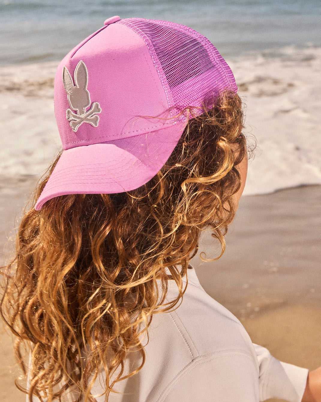 Chapeaux Psycho Bunny Houston Trucker Hat Violette Enfant | VQK-39445734